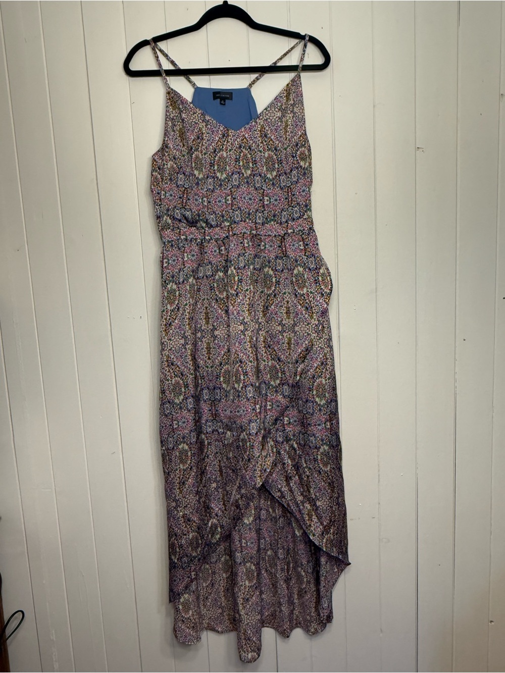 The Limited Pink and Purple Floral High-Low Maxi Dress